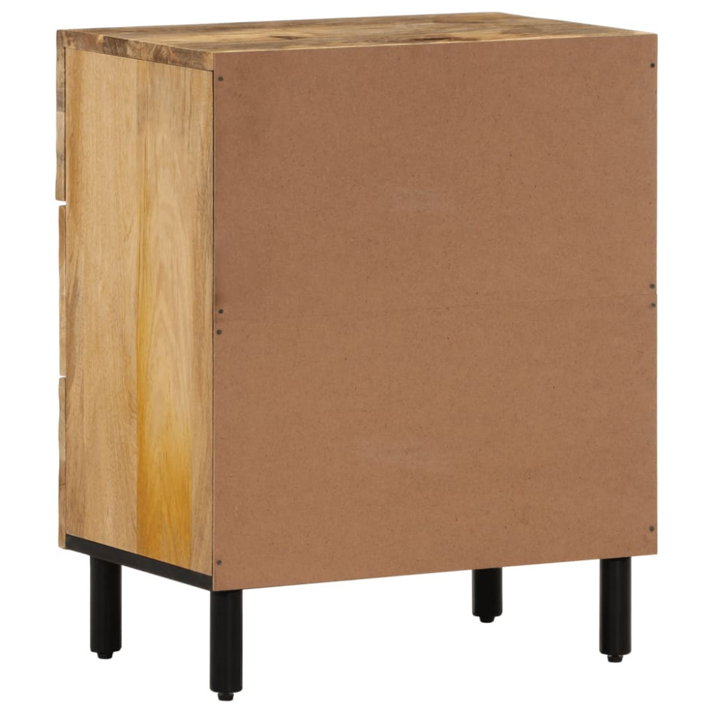 Produktbild för Sängbord 50x33x60 cm massivt mangoträ
