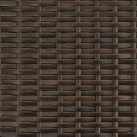 Produktbild för Trädgårdssoffa 2-sits med tak och pallar brun konstrotting