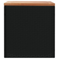 Produktbild för Dynbox svart 110x50x54 cm konstrotting akaciaträ