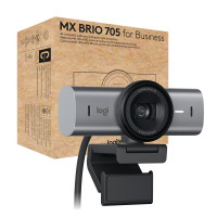 Produktbild för Logitech MX Brio 705 for Business webbkameror 8,5 MP 4096 x 2160 pixlar USB 3.2 Gen 1 (3.1 Gen 1) Gjuten aluminium, Svart
