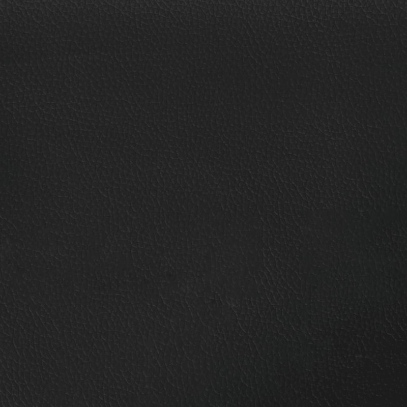Produktbild för Sängram med huvudgavel svart 120x200 cm konstläder