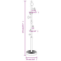 Produktbild för Klädhängare blå 172 cm pulverlackerat järn