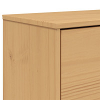 Produktbild för Skoskåp OLDEN brun 55x35x120 cm massiv furu