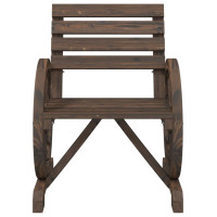 Produktbild för Trädgårdsstol 58x58x78,5 cm massiv furu