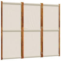 Produktbild för Rumsavdelare 3 paneler ljusgrå 210x180 cm
