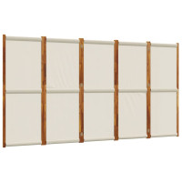 Miniatyr av produktbild för Rumsavdelare 5 paneler ljusgrå 350x180 cm