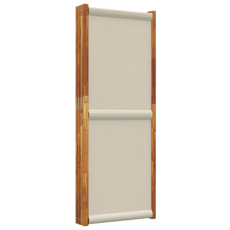 Produktbild för Rumsavdelare 5 paneler ljusgrå 350x180 cm