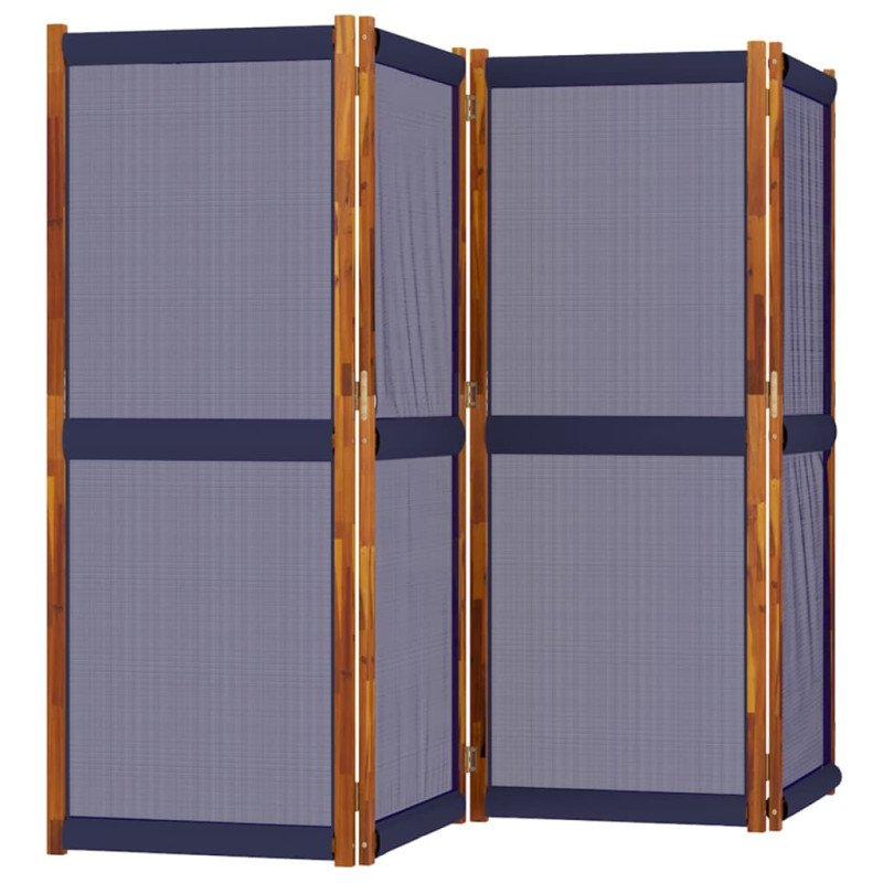 Produktbild för Rumsavdelare 4 paneler mörkblå 280x180 cm