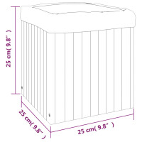 Produktbild för Odlingslåda 25x25x25 cm massivt akaciaträ