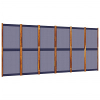 Miniatyr av produktbild för Rumsavdelare 6 paneler mörkblå 420x180 cm