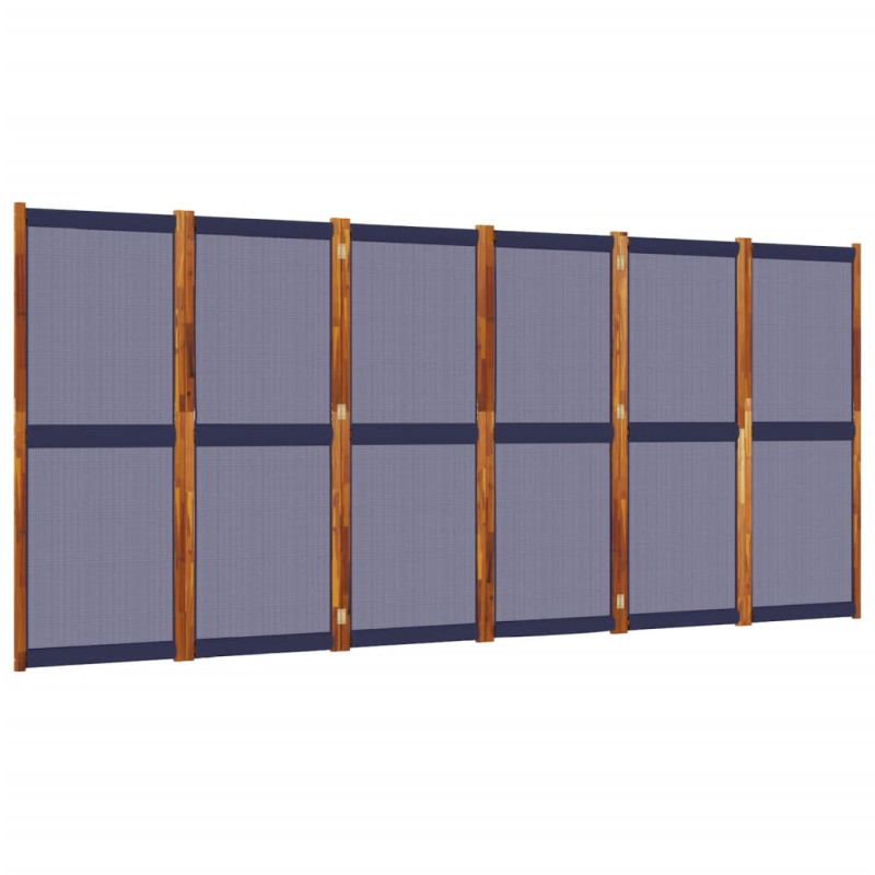 Produktbild för Rumsavdelare 6 paneler mörkblå 420x180 cm