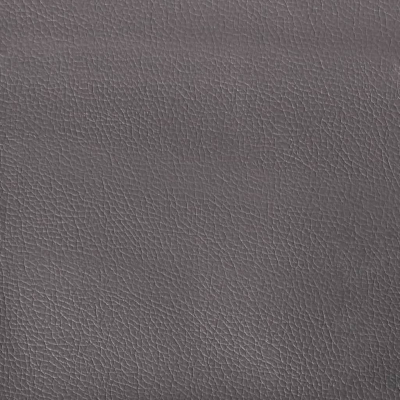 Produktbild för Sängram med huvudgavel grå 90x190 cm konstläder