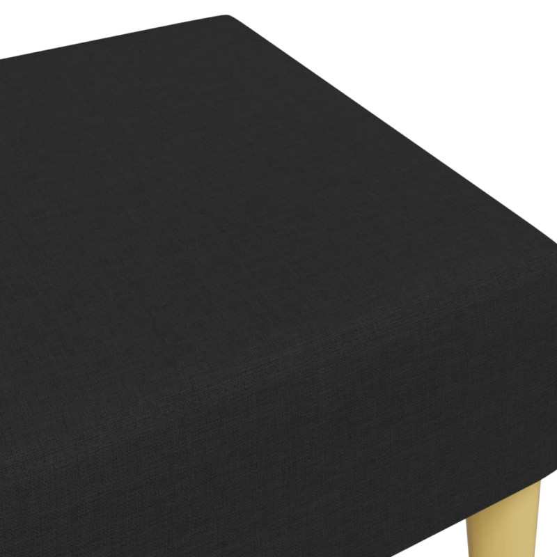 Produktbild för Fotpall svart 77x55x31 cm tyg