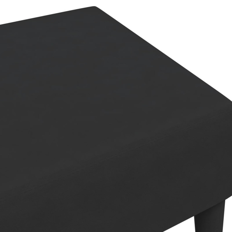 Produktbild för Fotpall svart 77x55x31 cm sammet