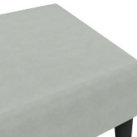 Miniatyr av produktbild för Fotpall Ljusgrå 77x55x31 cm sammet