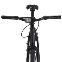 Miniatyr av produktbild för Fixed gear cykel svart och grön 700c 59 cm
