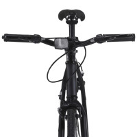 Miniatyr av produktbild för Fixed gear cykel svart och blå 700c 59 cm