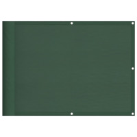 Produktbild för Balkongskärm mörkgrön 75x1000 cm 100% polyester oxfordtyg