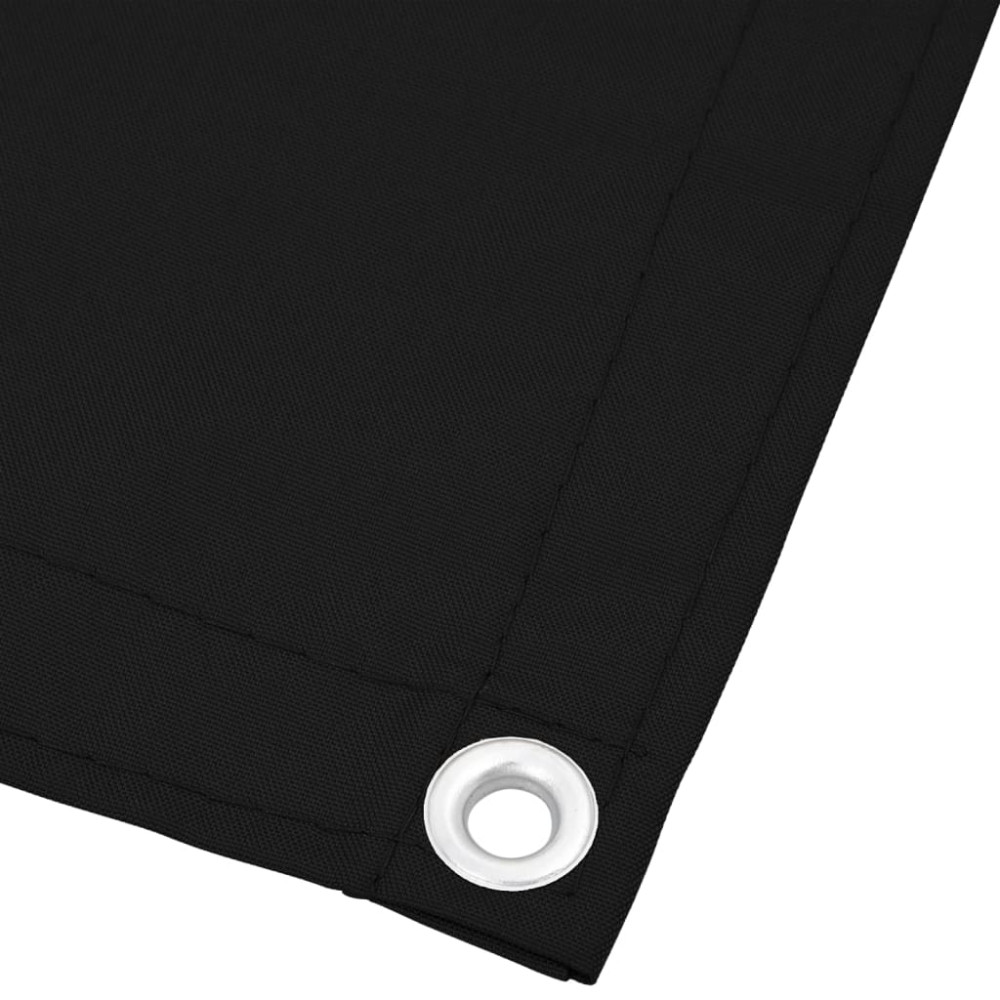 Produktbild för Balkongskärm svart 120x700 cm 100% polyester oxford