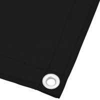 Produktbild för Balkongskärm svart 120x700 cm 100% polyester oxford