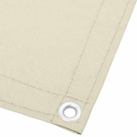 Produktbild för Balkongskärm gräddvit 120x700 cm 100% polyester oxford