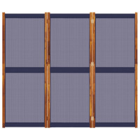 Produktbild för Rumsavdelare 3 paneler mörkblå 210x180 cm