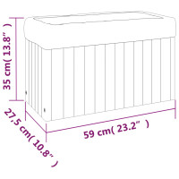 Miniatyr av produktbild för Odlingslåda 59x27,5x35 cm massivt akaciaträ