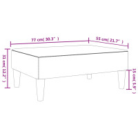 Produktbild för Fotpall mörkgrön 77x55x31 cm sammet