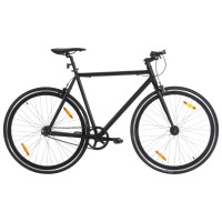 Miniatyr av produktbild för Fixed gear cykel svart 700c 55 cm