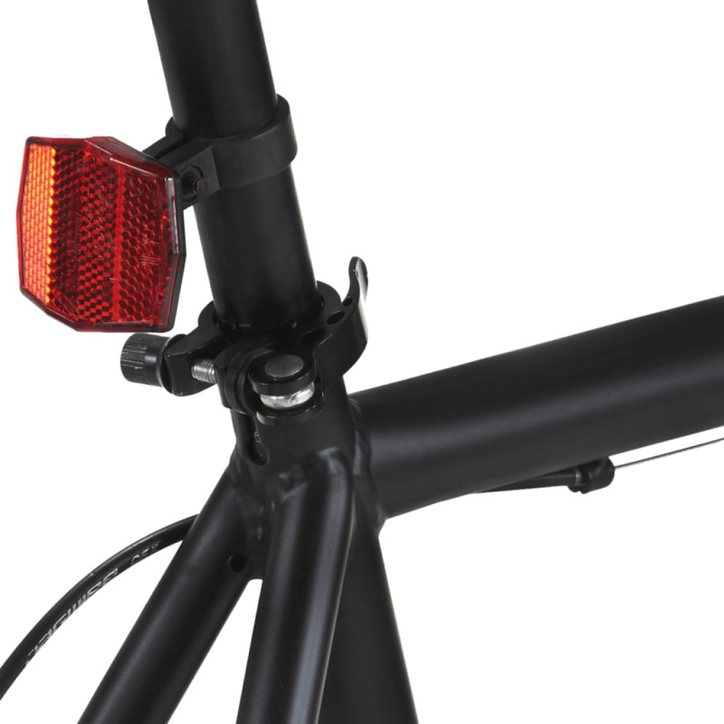 Produktbild för Fixed gear cykel svart 700c 55 cm