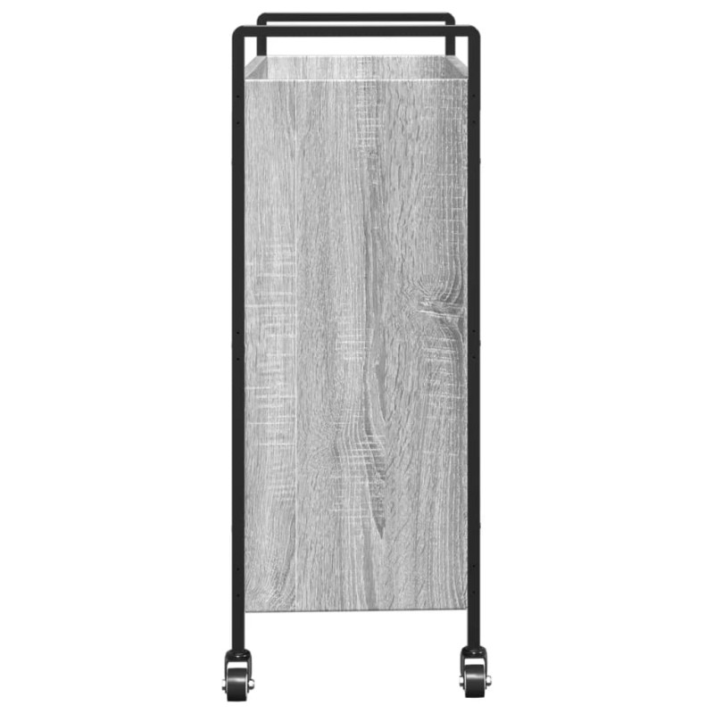 Produktbild för Köksvagn grå sonoma 70x30x82 cm konstruerat trä