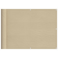 Produktbild för Balkongskärm beige 75x800 cm 100% polyester oxford