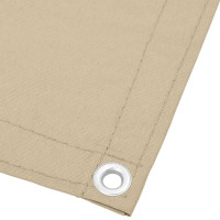 Produktbild för Balkongskärm beige 120x700 cm 100% polyester oxford
