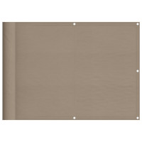 Produktbild för Balkongskärm taupe 75x700 cm 100% polyester oxford