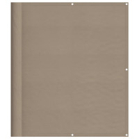 Produktbild för Balkongskärm taupe 120x700 cm 100% polyester oxford