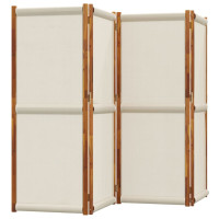 Produktbild för Rumsavdelare 4 paneler ljusgrå 280x180 cm
