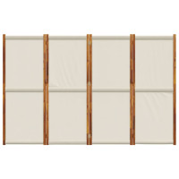 Produktbild för Rumsavdelare 4 paneler ljusgrå 280x180 cm