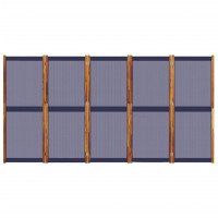Miniatyr av produktbild för Rumsavdelare 5 paneler mörkblå 350x180 cm