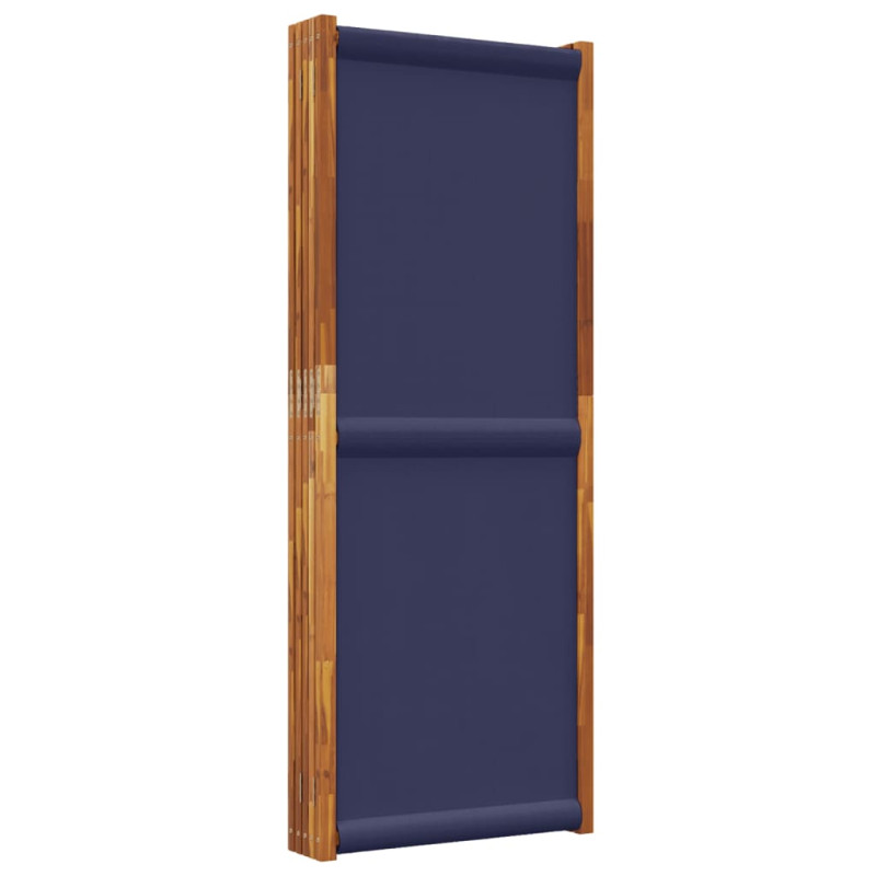 Produktbild för Rumsavdelare 5 paneler mörkblå 350x180 cm