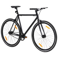 Miniatyr av produktbild för Fixed gear cykel svart 700c 51 cm