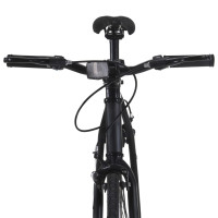 Miniatyr av produktbild för Fixed gear cykel svart och grön 700c 55 cm