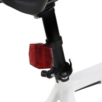 Miniatyr av produktbild för Fixed gear cykel vit och svart 700c 51 cm