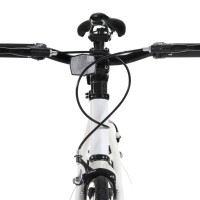 Miniatyr av produktbild för Fixed gear cykel vit och svart 700c 51 cm