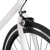 Miniatyr av produktbild för Fixed gear cykel vit och svart 700c 59 cm