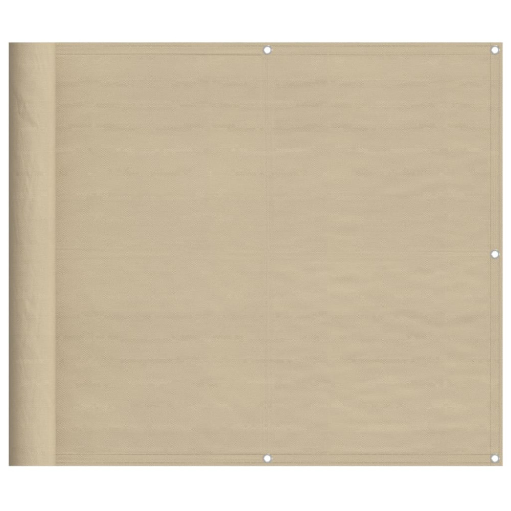 Produktbild för Balkongskärm beige 90x800 cm 100% polyester oxford