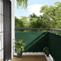 Produktbild för Balkongskärm mörkgrön 90x1000 cm 100% polyester oxford