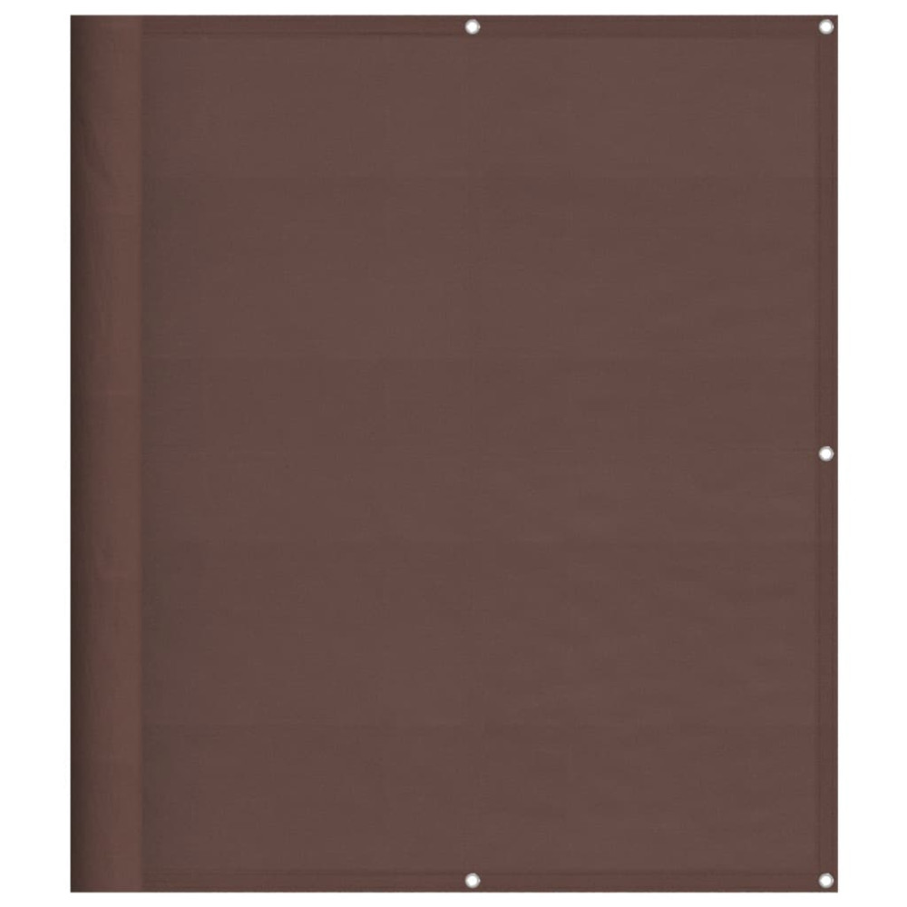 Produktbild för Balkongskärm brun 120x800 cm 100% polyester oxford