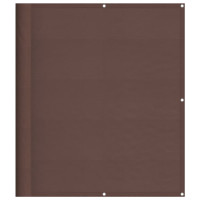 Produktbild för Balkongskärm brun 120x800 cm 100% polyester oxford