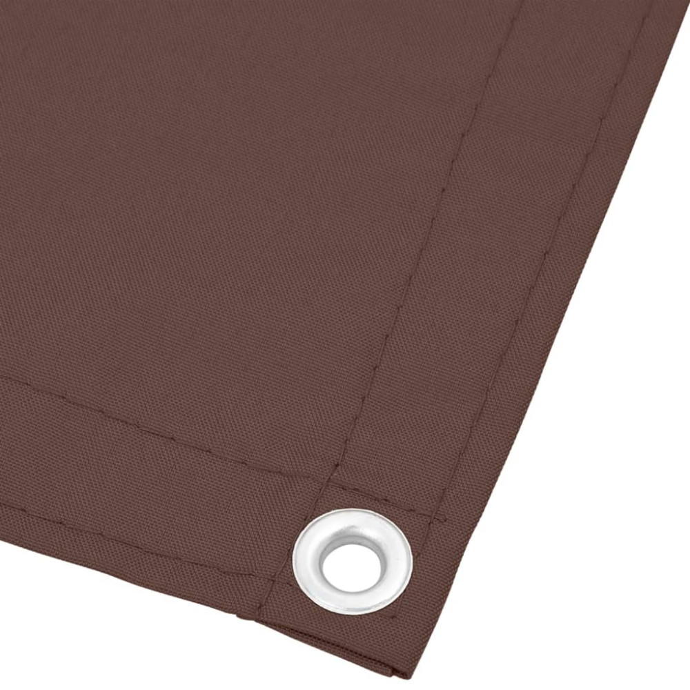 Produktbild för Balkongskärm brun 120x800 cm 100% polyester oxford