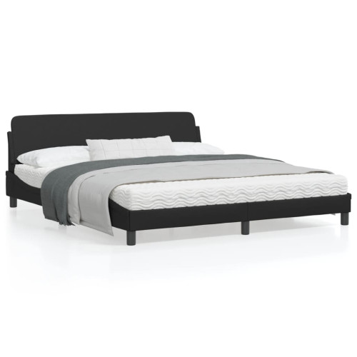 vidaXL Bed Frame "Dover" Black 180x200 cm Faux Leather - Sängar & Sängramar